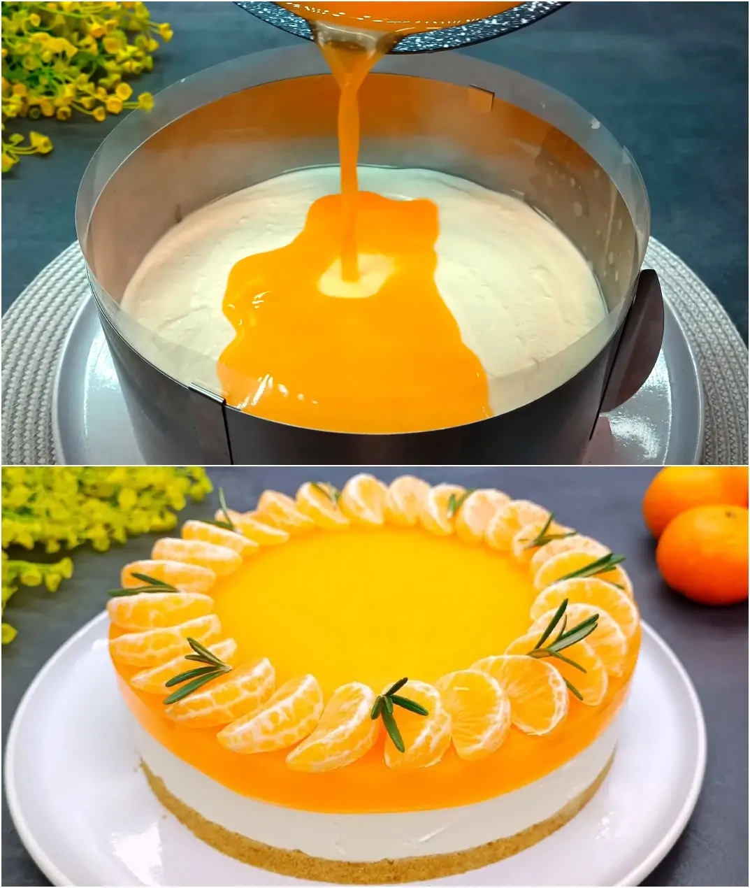 Ultimate Tangerine Cream Cheese Cake: No-Bake Christmas Cake In 15 ...